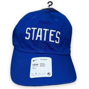 Nike x USA‎ Campus Cap Heritage 86 Strapback OSFM Blue C-11127 Soccer USA Shield
